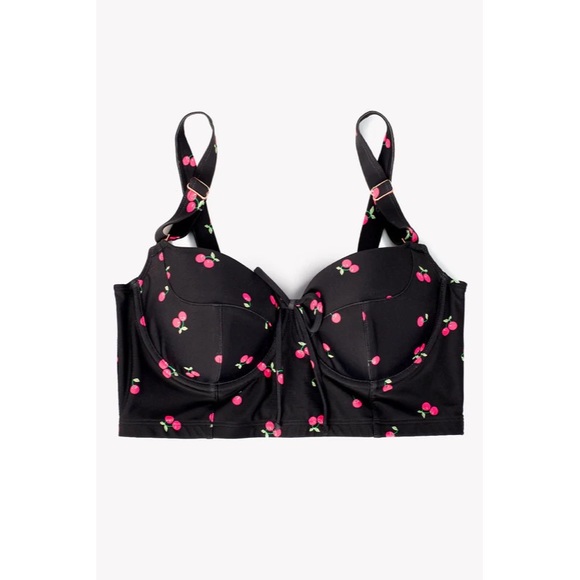 Women's Smart and Sexy Longline Underwire Bikini Swim Top (Sweet Cherry 38DDD) - Picture 3 of 4